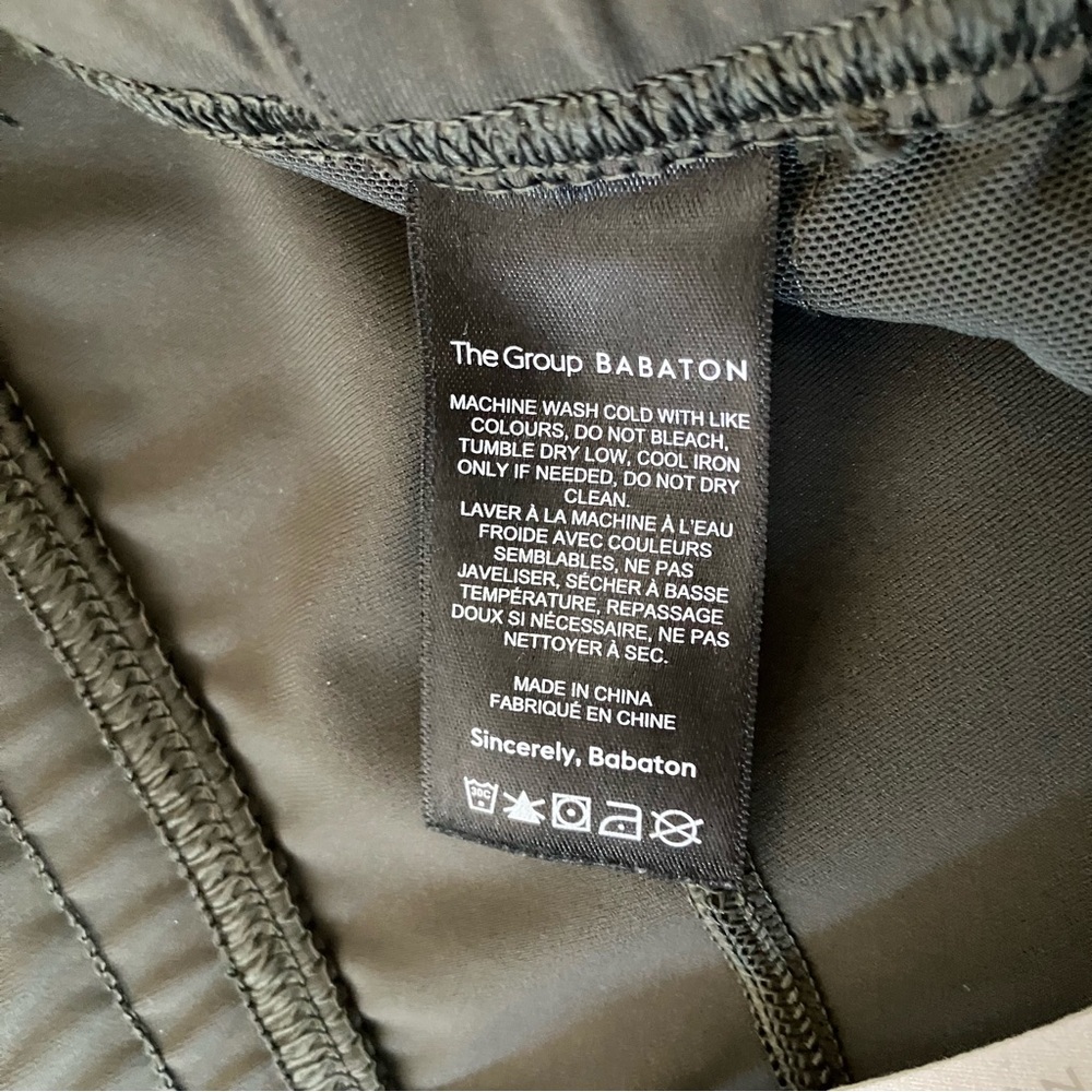 Babaton The Group Weekender Pant Size S Gray Joggers Pockets Pull On High Rise - Picture 8 of 10